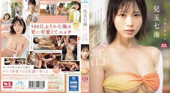 【数量限定】伝説の美少女 兒玉七海 復活デビュー〜わたしが本当にヤリたかった3つのSEX〜 （ブルーレイディスク） 生写真3枚付き