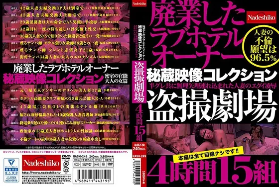 廃業したラブホテルオーナー秘蔵映像コレクション 盗撮劇場4時間15組 （DOD）