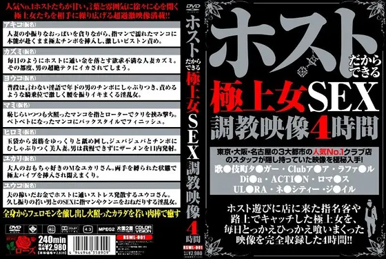 ホストだからできる極上女SEX調教映像4時間