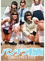 SNSにパンチラ動画投稿する今時女子校生