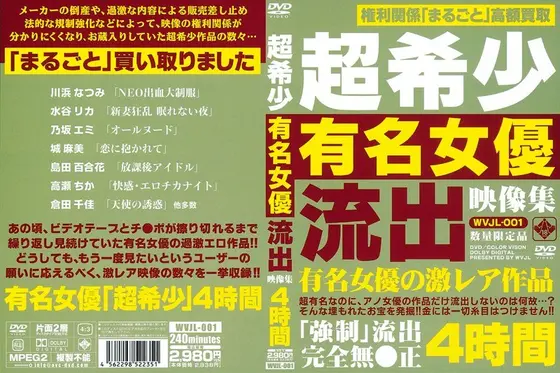 超希少 有名女優流出映像集