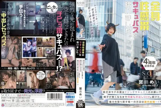 全身性感帯のサキュバスを拾いました。貧乏非モテの僕はドジっ子サキュバスのお願いで精子が無くなるまで何度も中出しSEXし続けた。魔力を取り戻す唯一の方法は膣内射精…！？ 宮島めい
