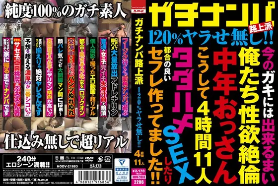 ガチナンパ路上派 120％ヤラせ無し！！4時間11人