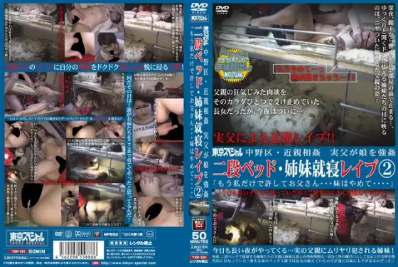 中野区・近親相姦 実父が娘を強● 二段ベッド・姉妹就寝レ●プ2「もう私だけで許してお父さん…妹はやめて…」