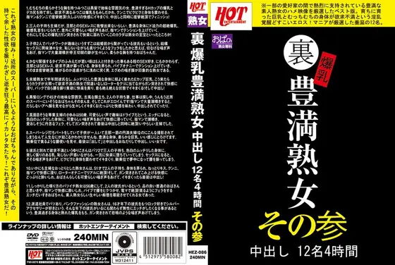 裏 爆乳豊満熟女 中出し12名4時間その参 （DOD）