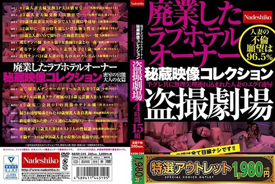 【特選アウトレット】廃業したラブホテルオーナー秘蔵映像コレクション 盗撮劇場4時間15組