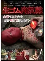 生ゴム肉奴● 全頭マスク女を野外鞭打ち浣腸責め （DOD）
