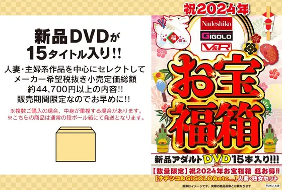 【数量限定】祝2024年お宝福箱 超お得！！【ナデシコ＆GIGOLO＆etc...】人妻・熟女セット