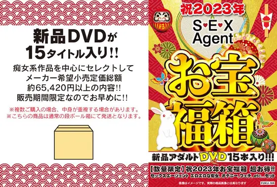 【数量限定】祝2023年お宝福箱 超お得！！セックスエージェント エロエロな痴女、オナニー、フェチ、 etc...セット