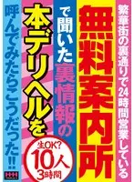 繁華街の裏通りで24時間営業している無料案内所で聞いた裏情報の本デリヘルを呼んでみたらこうだった！！