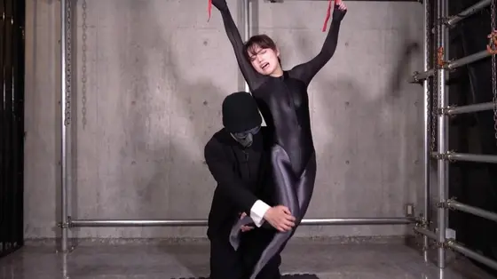 Captive Female Spy! Tickle Interrogation Restrained In Sling Shima Kotori
