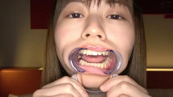 Observing Her Teeth, The Inside Of Her Mouth, And Her Saliva For The First Time. Kanoko Sonoda