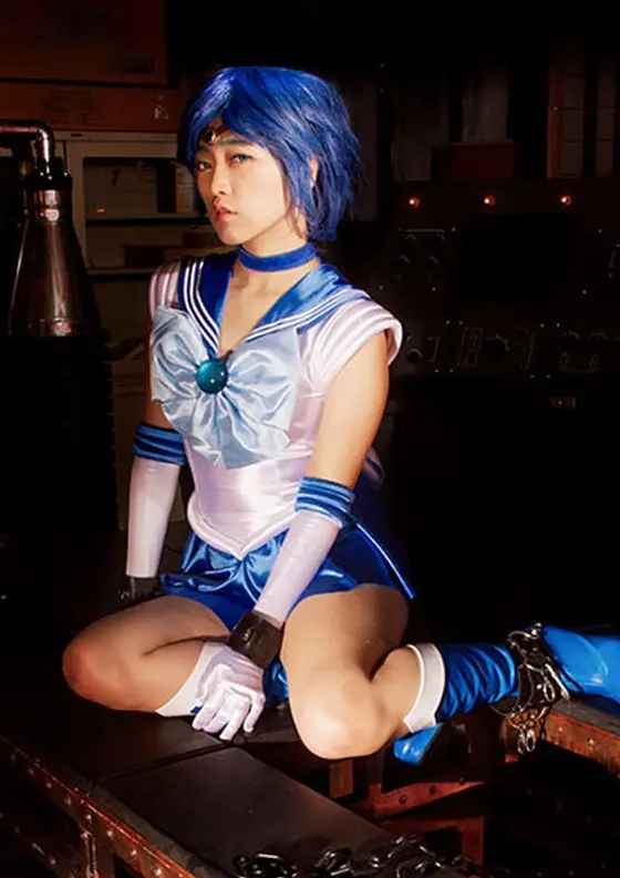 Doujin Heroine Beautiful Girl Warrior Sailor Mercs. Ameri Hoshi